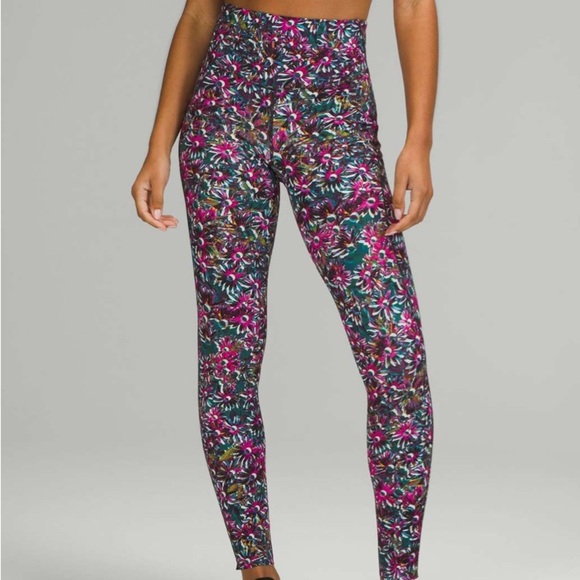 Lululemon Base Pace High-Rise Tight 28" *Brushed Floral Electric Multi - Picture 1 of 11